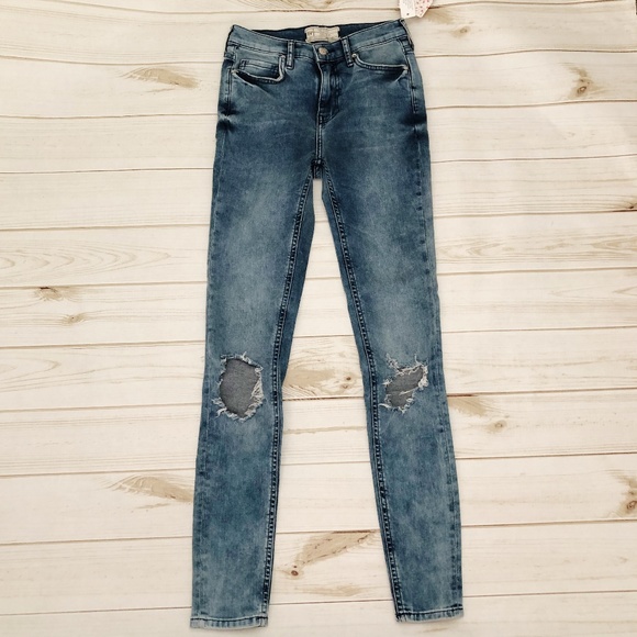 Free People Denim - Free People Busted Knee Skinny Jeans 26 Long